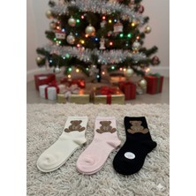 Karaz 3Lü Ayıcık Desenli Çorap