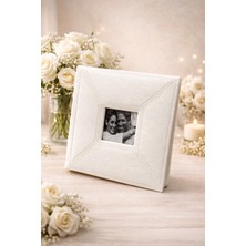 Angelphoto  23X23 cm Kare Fotoğraf Albümü – 10X15 Siyah Örgülü/çift Dikişli 200 Foto | Sert Kapak Anı Albümü