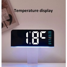 Armasse Dijital LED Alarm Saati, Tarih Göstergeli, Çift Alarm, Erteleme Fonksiyonlu, Gece Lambası, 12/24 Saat Modu, Yatak Odası, Masaüstü Için
