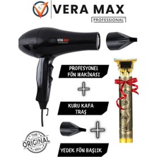 Feyza Design Yüksek Güçlü Profesyonel Saç Kurutma ve Düzleştirme Fön Makinesi