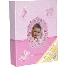 Angelphoto  Aledo 10X15CM 200’LÜK Bebek Fotoğraf Albümü PP46200 - Pembe
