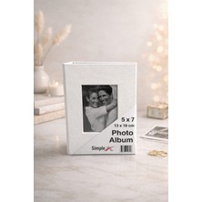 Angelphoto  13X18 Fotoğraf Albümü 100 Fotoğraflık – Ince Kapaklı – Siyah / Beyaz / Bordo