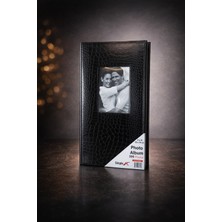 Angelphoto  10X15 Fotoğraf Albümü 300’LÜK | 33,5X18 cm | Siyah Bordo Beyaz