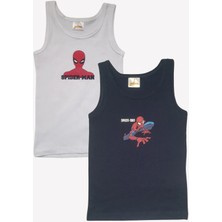 Ugly Duck Spider-Man Lisanslı 2 Li Atlet Set - Beyaz-Füme