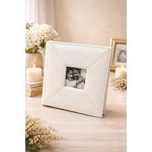 Angelphoto  23X23 cm Kare Fotoğraf Albümü – 10X15 Siyah Yaldızlı / Tek Dikişli 200 Foto | Sert Kapak Anı Albümü