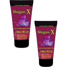 Guzzy Shogun -X Extra Cream Erkekler Için Sertleşmeye ve Gecikmeye Etkili Kremi 50ML x 2 Adet