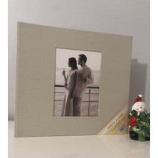 Angelphoto  Aledo 10X15CM 600'LÜK Koton Desenli Klasörlü Lüx Fotoğraf Albümü 16WPP46600 Krem