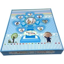 Angelphoto  220LI 12 Aylık Erkek Bebek Albümü 10X15CM 15X21CM - Mavi - Şirin ve Sağlam Albüm