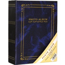 Angelphoto  10X15 cm 100’LÜK Mavi Ciltbezli Fotoğraf Albümü YTB-CM100