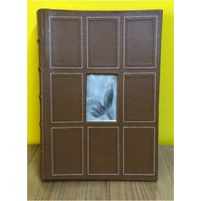 Angelphoto  Aledo 10X15CM 300’LÜK Lüks Deri Fotoğraf Albümü Kahverengi