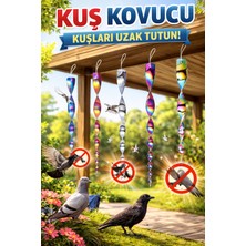Kovmatik Renkli Kuş Kaçırıcı Rüzgar Spiral Çubuklar 6 Adet 50 cm