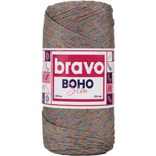 Bravo Boho Sim Polyester Makrome 040M Vizon Gökkuşağı Simli