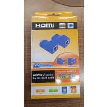 HDMI Extender Hdmı - RJ45 Ağ Kablosu ile HDMI Uzatıcı Dönüştürücü Tekrarlayıcı Cat 5e /6 30M