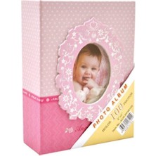 Angelphoto  Sh Album 10X15CM 100’LÜK Bebek Fotoğraf Albümü "pembe" PP46100