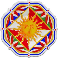 Baci Milano Dolce Vita Sun 6'lı Pasta Tabağı 22 cm Melamin