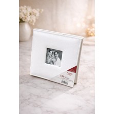 Angelphoto  13X18 Kare Minimal Beyaz Kare Fotoğraf Albümü 100 Fotoğraflık – Hatıra Yazı Alanlı