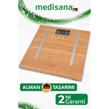 Feyza Design Dijital Vücut Analiz Bambu Baskül, Sağlıklı ve Şık Tasarım