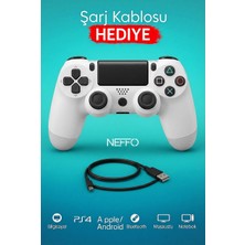 Neffo Ps4 Joystick Tablet Telefon Pc Uyumlu Titreşimli Oyun Kolu 1 Adet - Şarj Kablo Hediyeli