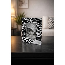 Angelphoto  15×21 Siyah-Beyaz Desenli Ince Kapak Fotoğraf Albümü (100 Fotoğraf)