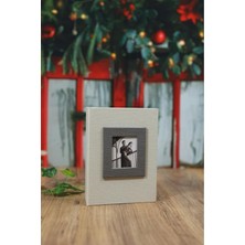 Angelphoto  10X15CM 100'LÜK Koton Desenli Lüks Fotoğraf Albümü (Krem)