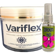 Guzzy Variflex Krem Bacak Bakımı 100 ml Waris Kremi+ Hediye 30 ml Çörek Otu  Yağı