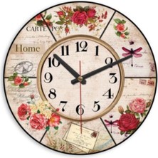 PremiumPort 36 cm Gerçek Bombeli Camlı Akar Saniye Mekanizmalı Duvar Saati