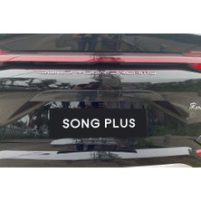 Bir Aksesuar Al Byd Seal u Dm-I / Ev Modeli Için Karbonfiber Desenli Bagaj Kapısı Trim Parçası