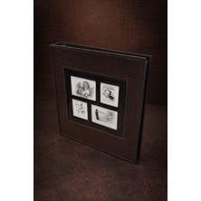 Angelphoto  10X15 cm 500 Fotoğraflık Klasik Deri Pencereli Fotoğraf Albümü