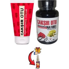 Guzzy Çakşır Otu Set Erkeklere Özel Geliştirme Ürünü Doğal Destekleyic 60'lı+Lustra Masaj Yağı