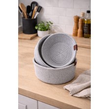 Soft Home 3'lü Çok Amaçlı Organizer Sepet