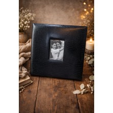 Angelphoto  34 X34 cm Büyük Boy Kare Fotoğraf Albümü 500 Fotoğraflık 10X15 – Siyah / Beyaz / Bordo