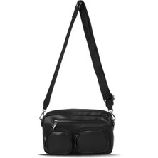 Bueno Shoes Siyah Deri Kadın Çapraz Çanta 01WBA7960 01WBA7960