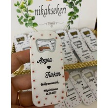 Siyah Lale Açacak Magnet Nikah, Söz, Nişan Hediyelik 25 Adet