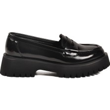 Ayakmod Siyah Rugan Kadın Günlük Ayakkabı 572453 Z