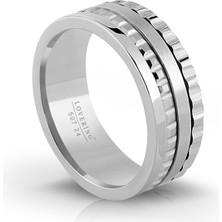 Lovering LVR507E Erkek Çelik Yüzük