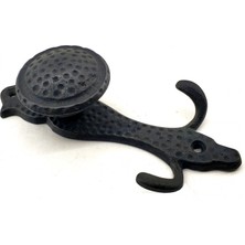 Eco Lounge Antika Tarz Dekoratif Pirinç Portmanto Askı - 150X72 Mm, Oksit