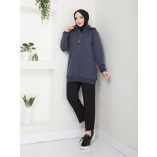 Modaviki Kapşonlu Sweatshirt Antrasit ANR42