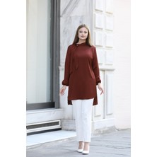 Modaviki Trend Tunik Kahverengi ANR30
