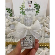 Siyah Lale Plastik Kolonya Şişesi Nikah, Söz, Nişan Hediyelik - 50 Adet