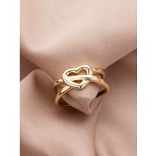 Xuping Kalp Detay Özel Seri 14K Tasarım Yüzük
