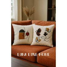 Luna Luxe Home Muse | Bohem Tasarım 2'li Dekoratif Kırlent Kılıfı Seti (43X43CM)