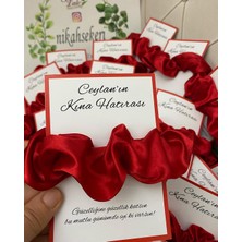 Siyah Lale Kına Tokası Hediyelik Kırmızı - 50 Adet