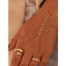 Zuum Kılçık Detaylı Zirkon Taşlı Şahmeran