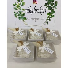 Siyah Lale Kutulu Mum Nikah, Söz, Nişan Hediyelik - 50 Adet