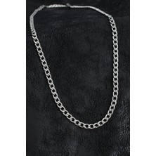 Shopwave 316L Çelik Kalın Klasik Zincir Model Gümüş Renk Erkek Kolye - TJ-ERK1398