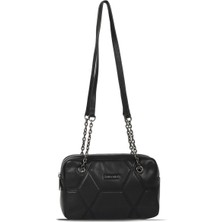 Bueno Shoes Siyah Deri Kadın Çapraz Çanta 01WBA7965 01WBA7965