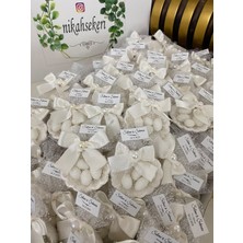 Siyah Lale Istiridye Fıstık Şekerli Nikah, Söz, Nişan Hediyelik - 75 Adet