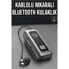 Argesco Mühendislik Kablolu Bluetooth Kulaklık Kulak Içi Stereo Mikrofonlu Dijital Göstergeli