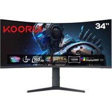 Koorui 34E6UC 34" 1 Ms Wqhd Curved Oyuncu Monitörü Outlet