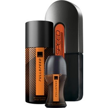 Avon Full Speed (Eski Şişe) Erkek Parfüm Deodorant Rollon Üçlü Set
